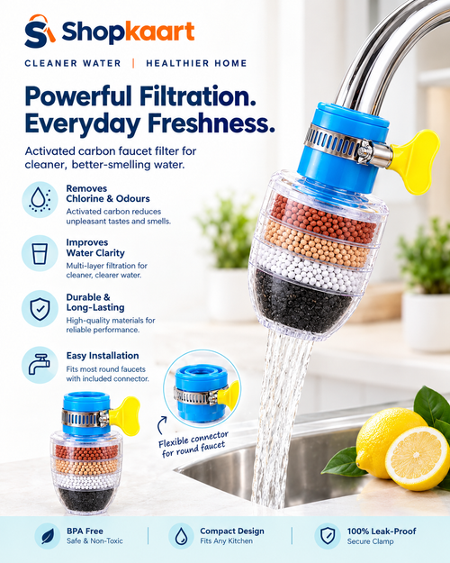 Activated Carbon Faucet Water Filter | Universal Interface Home Tap Water